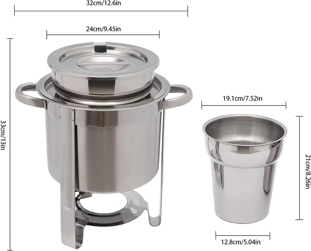 4.23-Quart Stainless Steel Soup Warmer with Lid U886