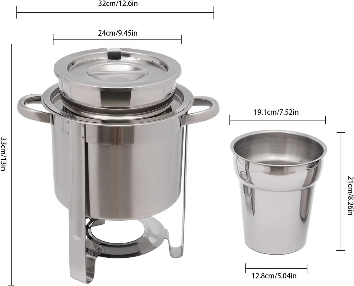 4.23-Quart Stainless Steel Soup Warmer with Lid U886