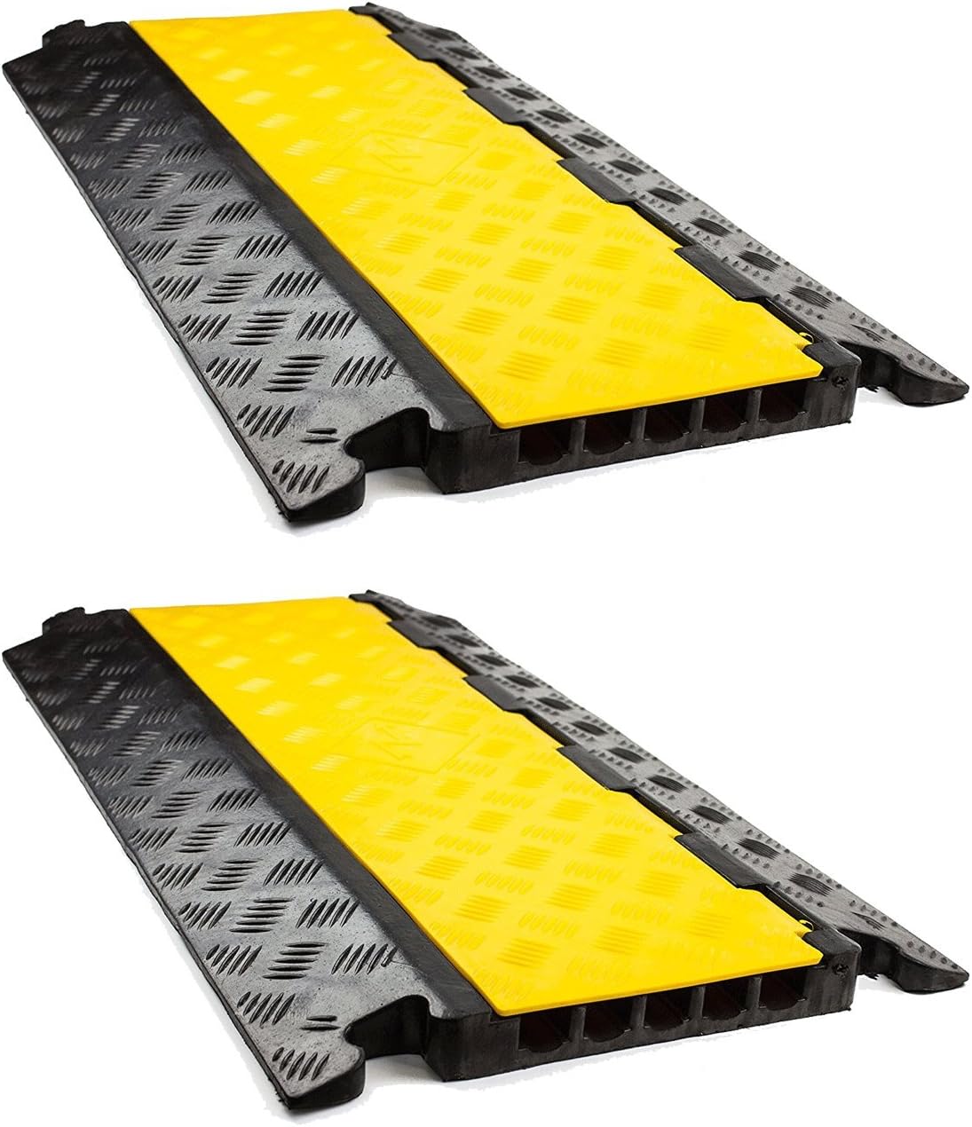 5 Channel Rubber Cable Protector Ramp, Qty:2 Y216971
