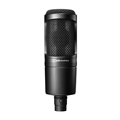 Black Cardioid Condenser Studio XLR Microphone, USB Audio Interface B279421
