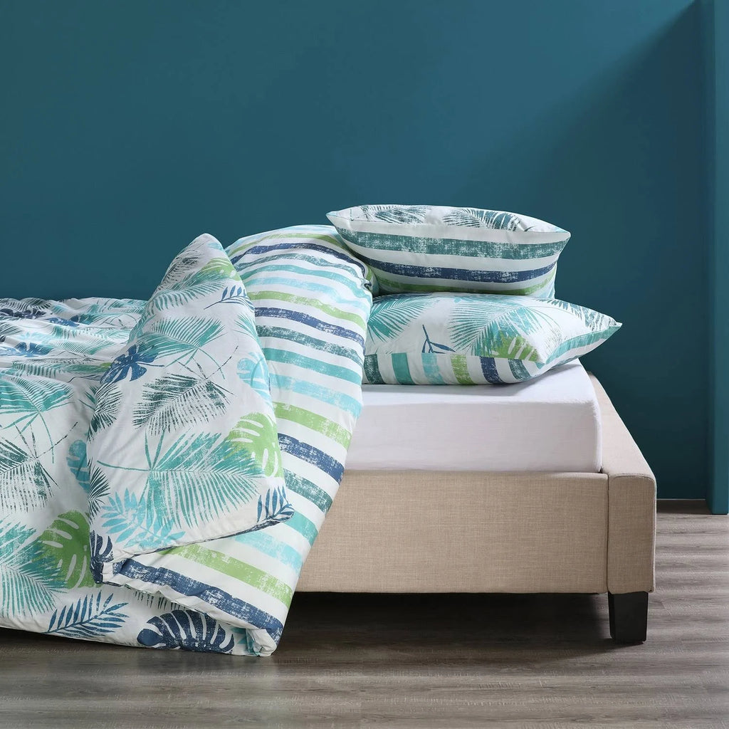 King Cotton Percale Reversible Duvet Cover Set R3293