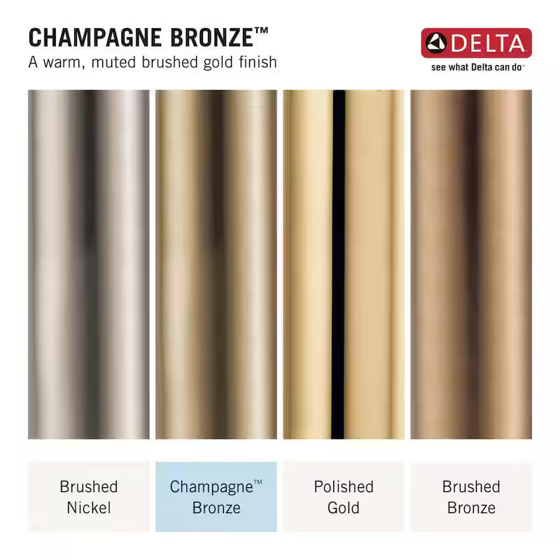 8 in. Widespread Double Handle Bathroom Faucet in Champagne Bronze T905595
