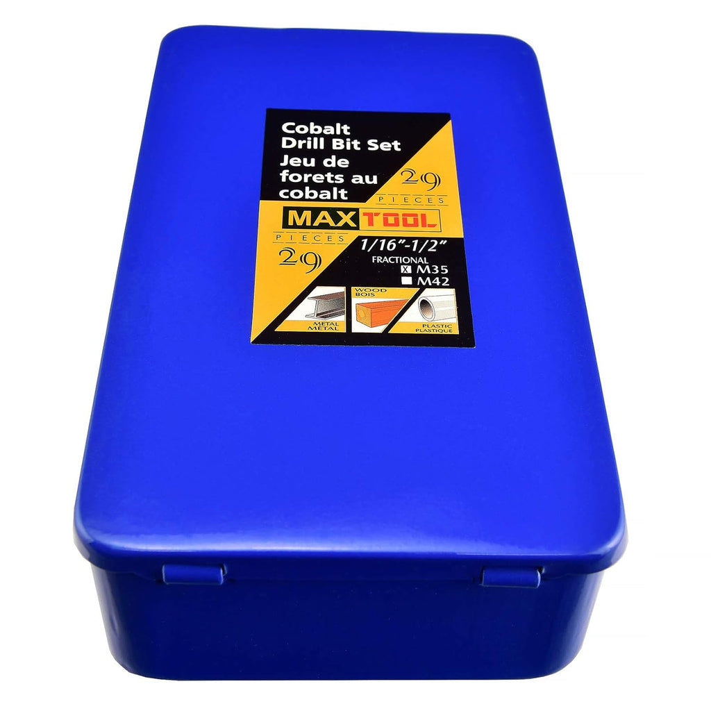 29 Piece Cobalt HSS M35 Twist Drill Bit Set B94303