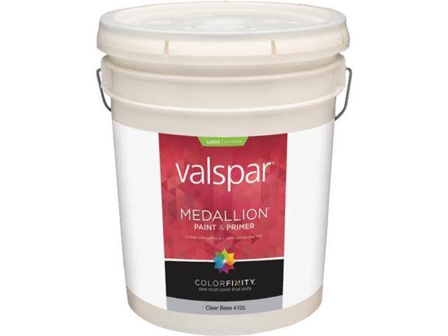 Clear Satin Exterior House Paint 5 Gal Pail P403