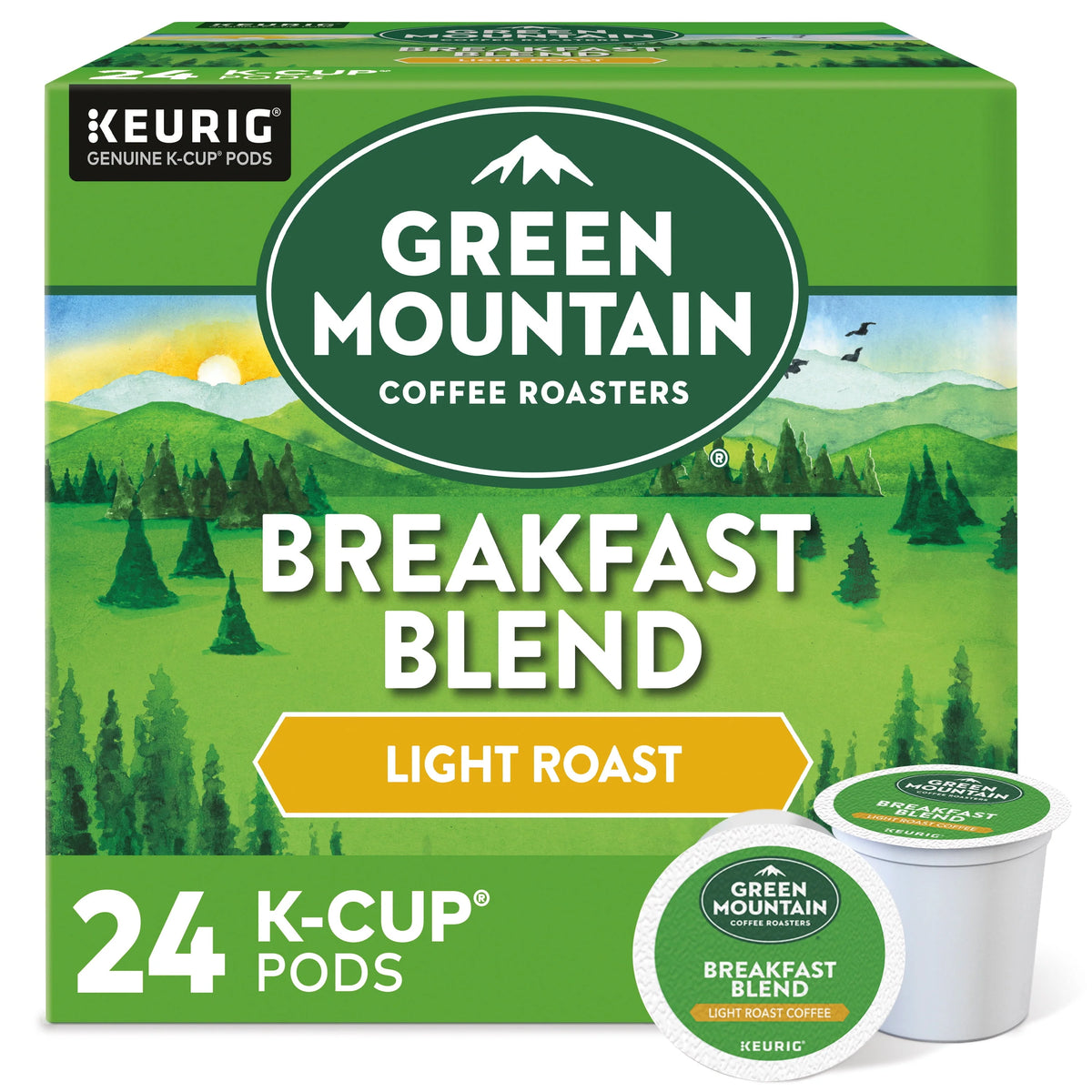 Light Roast K-Cup Coffee Pods, 24 Count S958