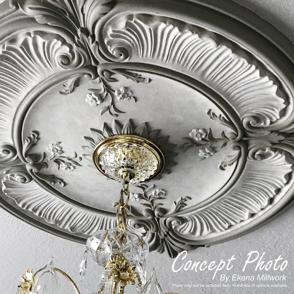 Brushed Brass Ceiling Medallion U83299
