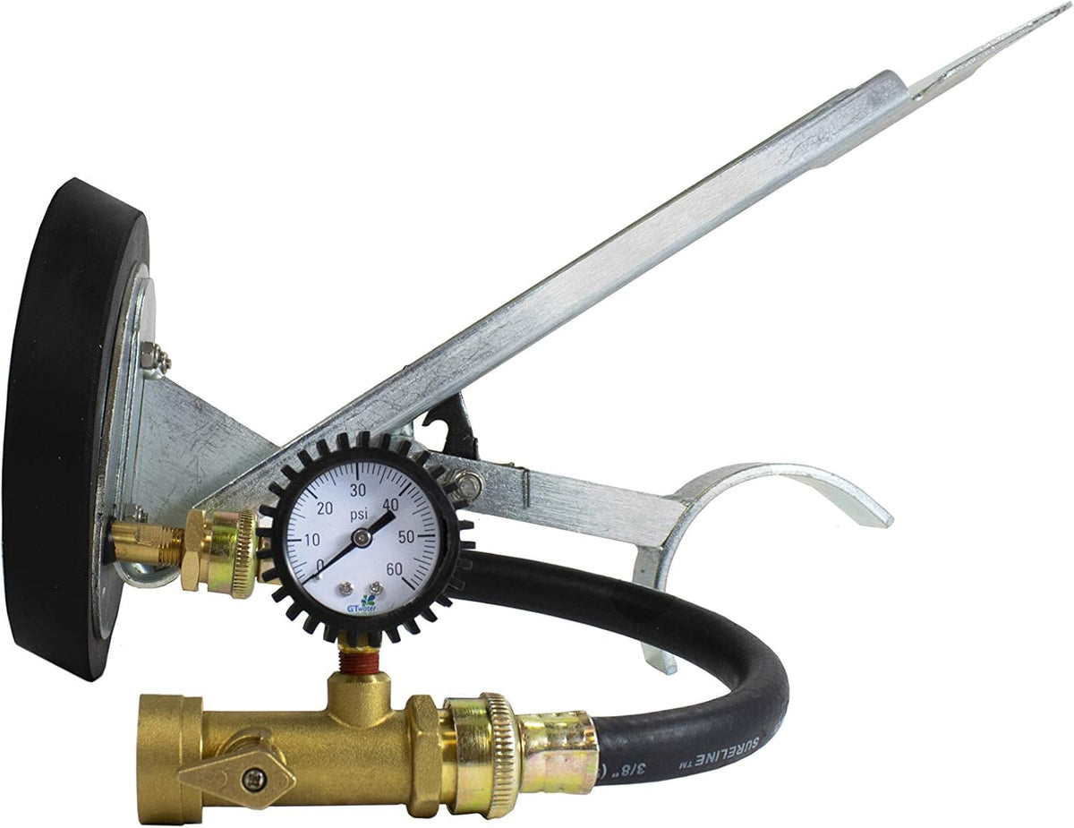 6 Inch Test Tee Mechanical Plug with Air Gauge N533