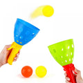 Baby Catch Ball Games with 2 Launcher Baskets and 4 Balls L4212