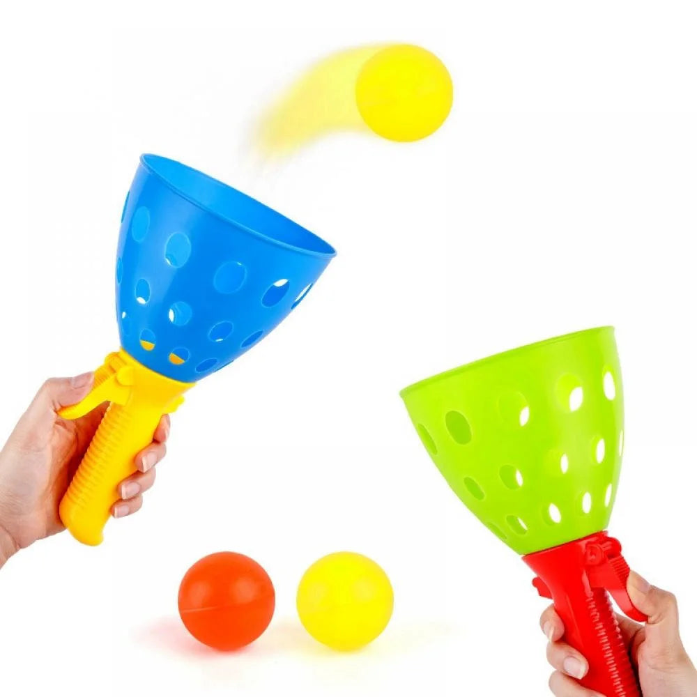 Baby Catch Ball Games with 2 Launcher Baskets and 4 Balls L4212