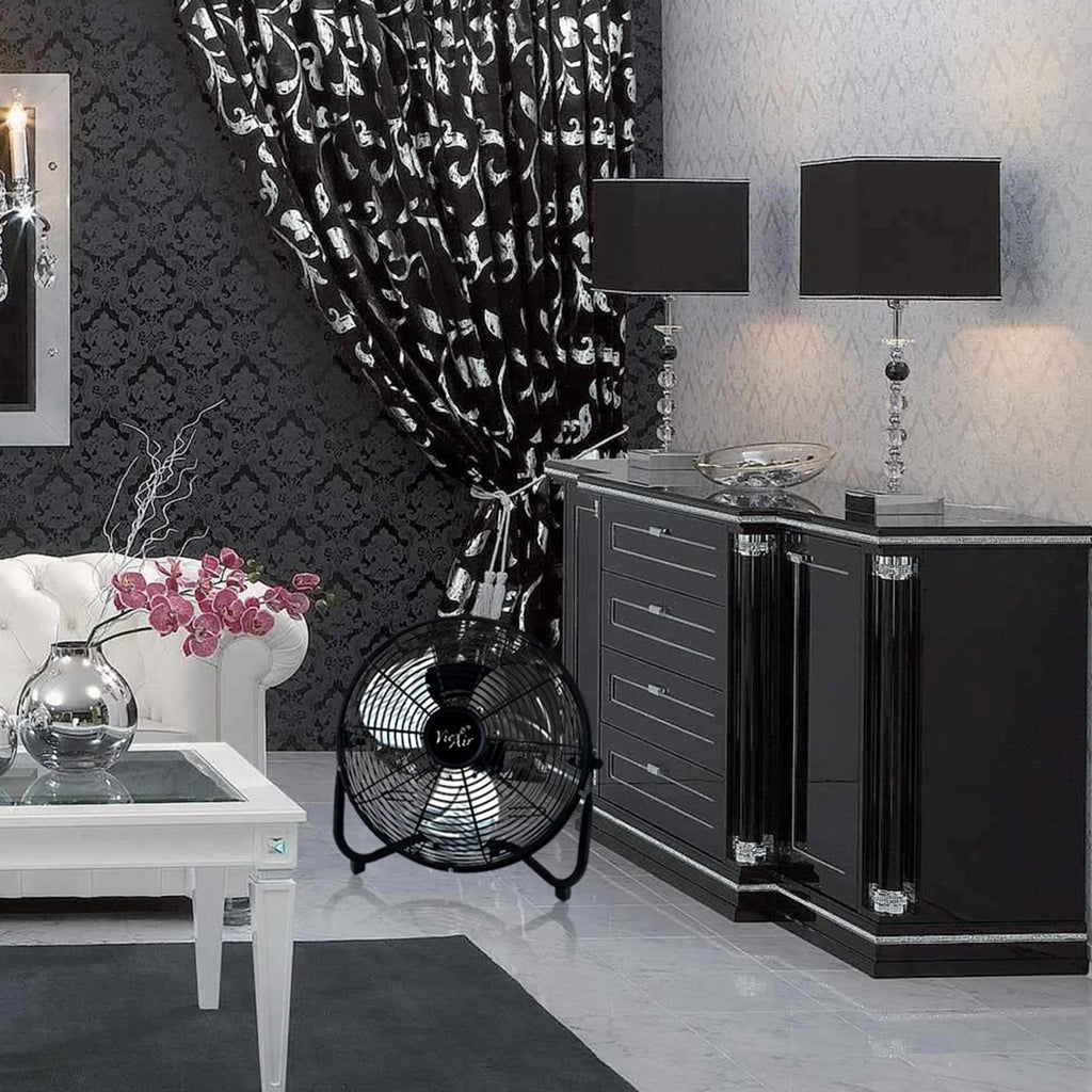 12 High Velocity All Metal Tilting 3 Speed Floor Fan Z136834