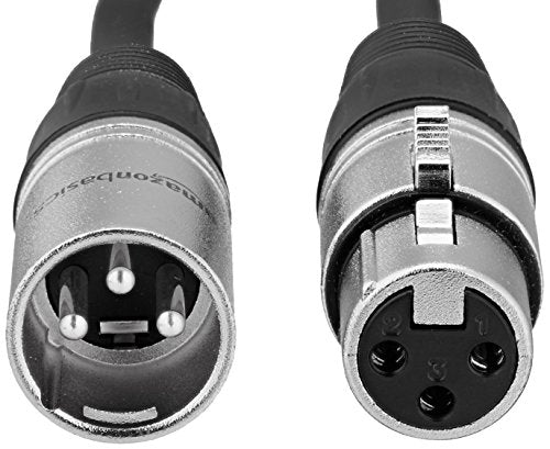 Black Cardioid Condenser Studio XLR Microphone, USB Audio Interface B279421