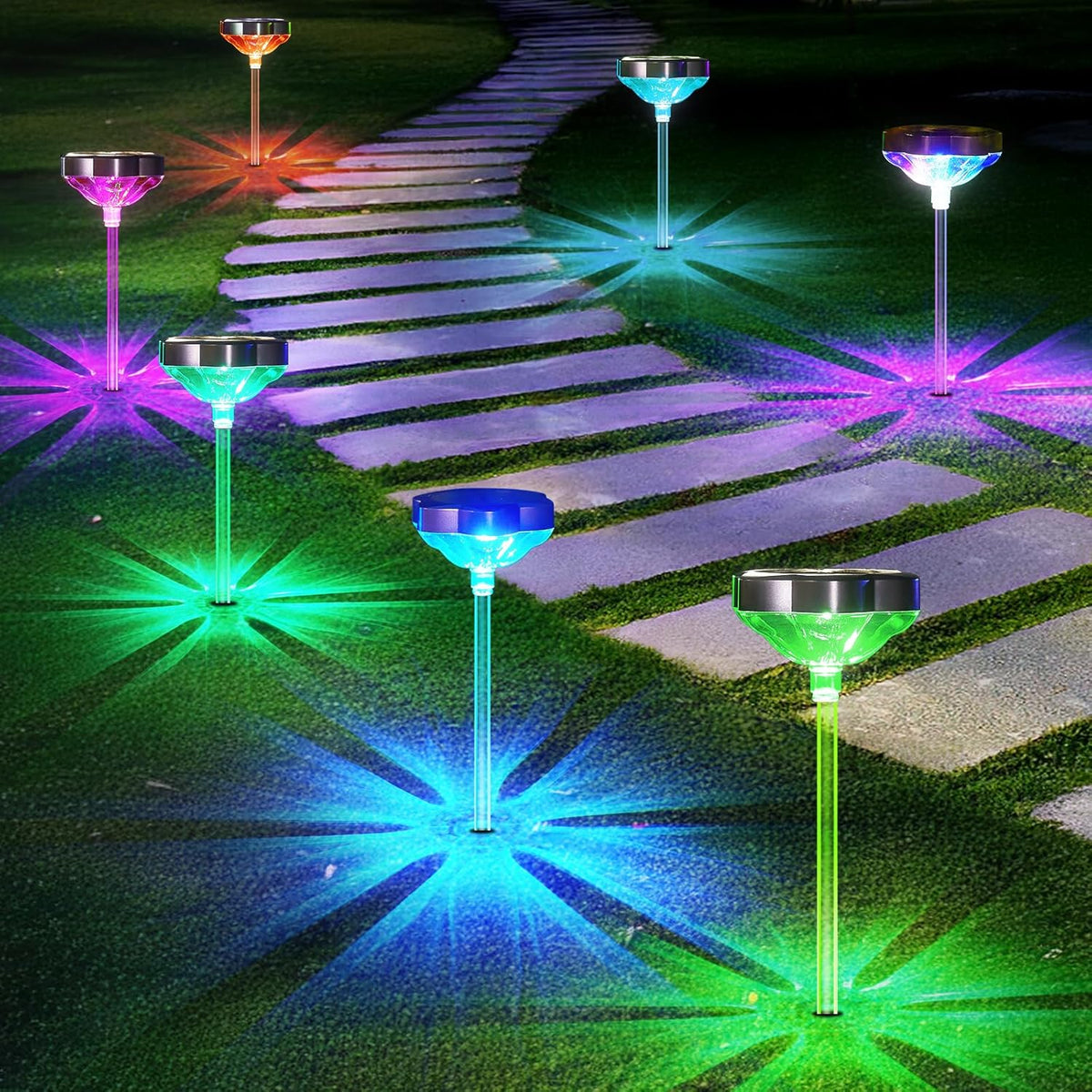6 Pack Solar Pathway Lights C4062