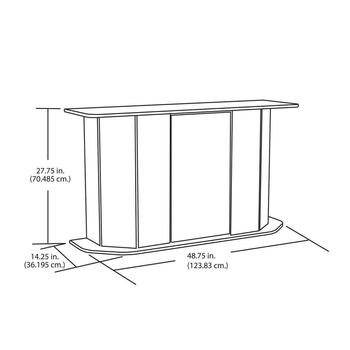 38/55 Gallon Wood Aquarium Stand I420635