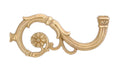 Cast Brass Lamp or Fixture Arm H8263