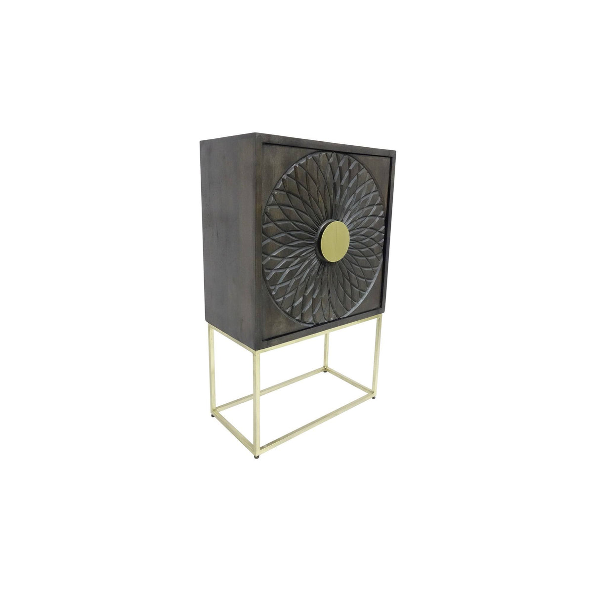 Solid Mango Wood Cabinet W880552