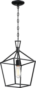 Polished Nickel Finish Small Cage Pendant Light K90789