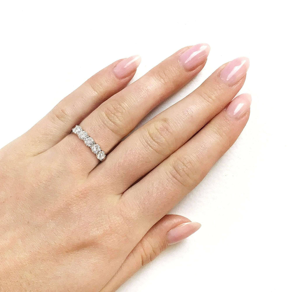 14K Yellow Gold Moissanite Bridal Wedding Band M811