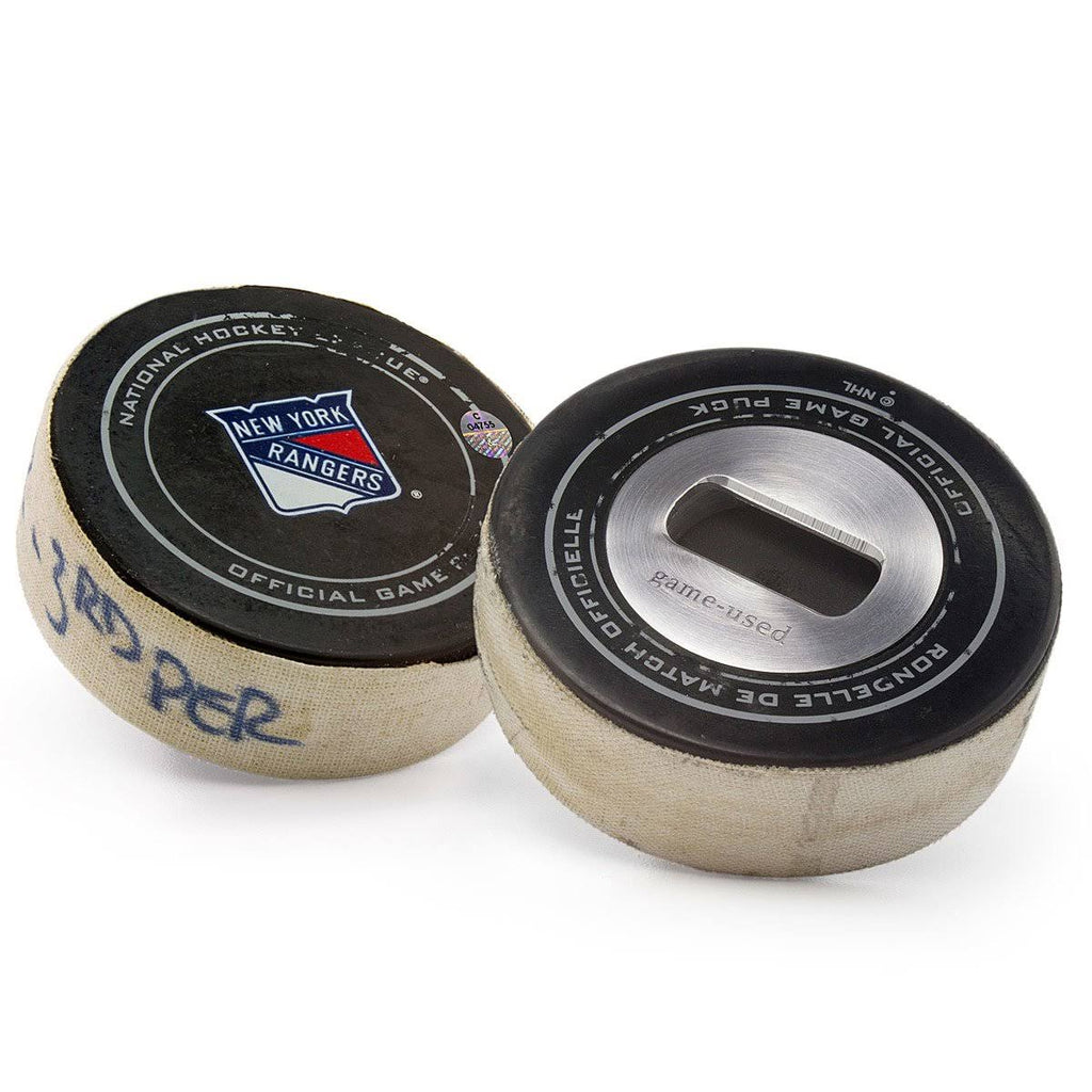 Game-Used Puck Bottle Opener C24460