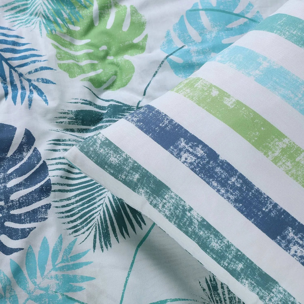 King Cotton Percale Reversible Duvet Cover Set R3293