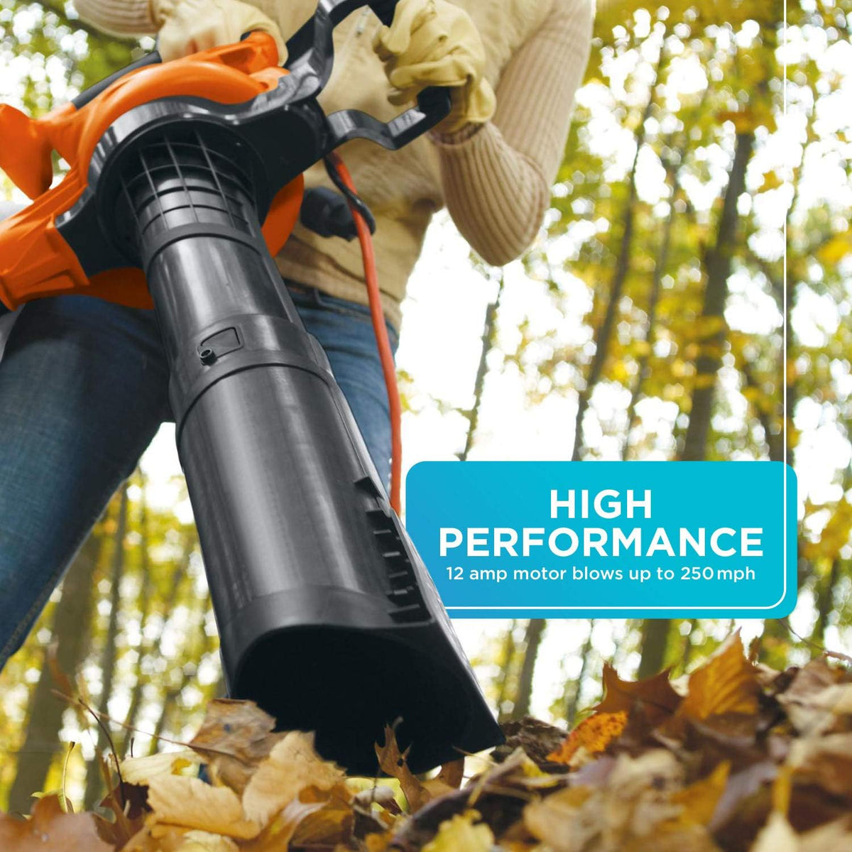 3-in-1 12-Amp Leaf Blower & Leaf Vacuum U4949