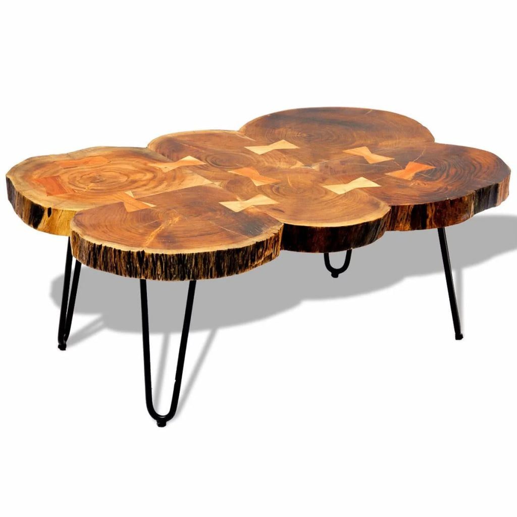 6 Trunks Solid Sheesham Wood Coffee Table V902