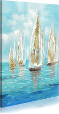 36 x 24 Hand-Painted Textured Canvas Wall Art Z3111