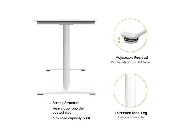 White Gaming Desk S4490