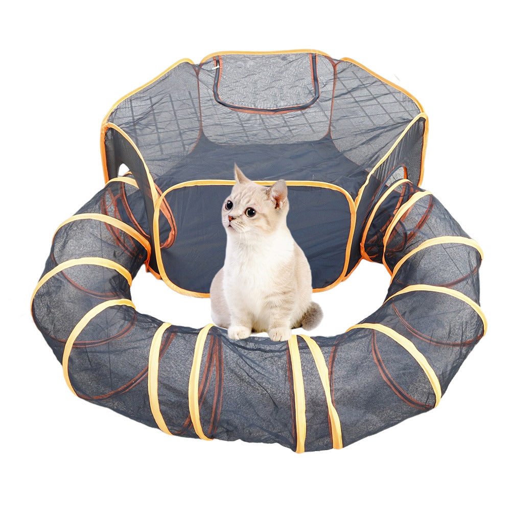 Cat Tunnel Supplies Portable Foldable Entertainment Set for Cats and Dogs H47051