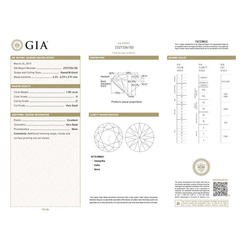 1.48 CT GIA Certified Round Brilliant Diamond Halo Engagement Ring 14K Gold K674630