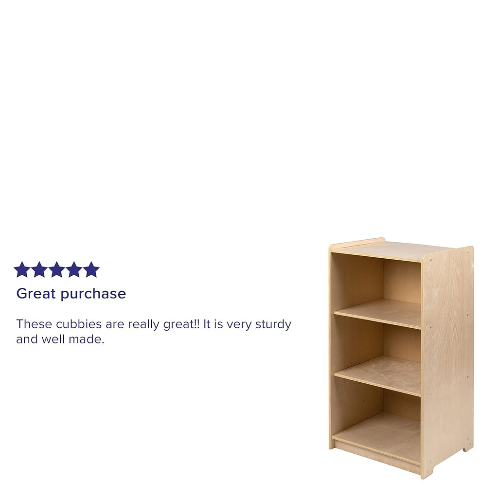 Wooden 3 Section School Classroom Storage Cabinet Q2415
