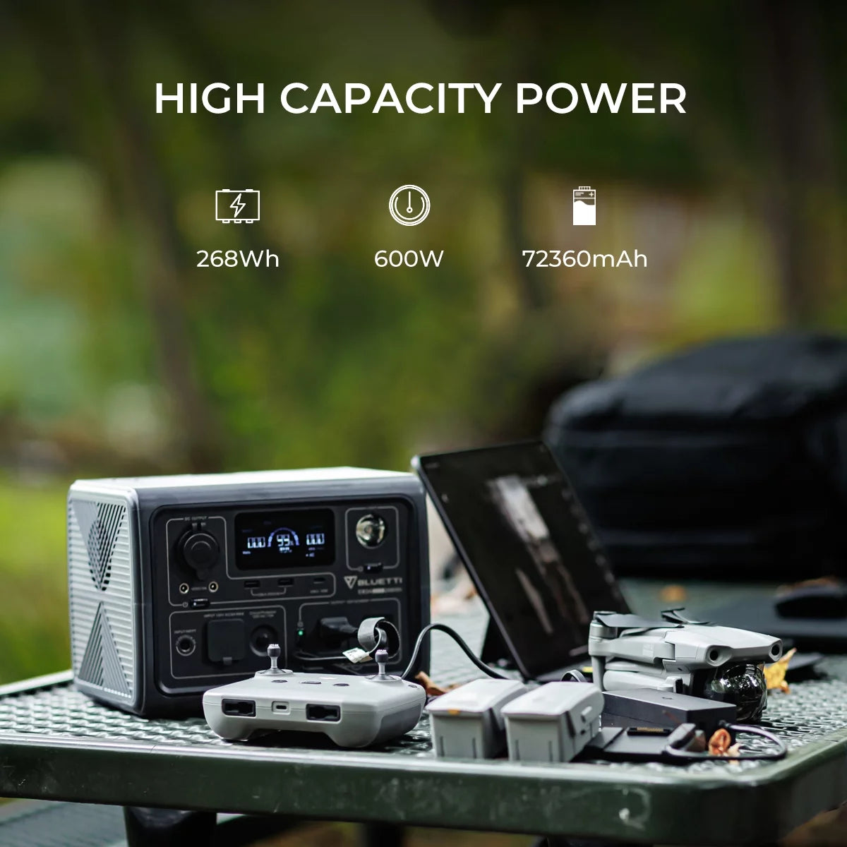 Portable Generator 600W 268Wh LiFePO4 Power Station X835002