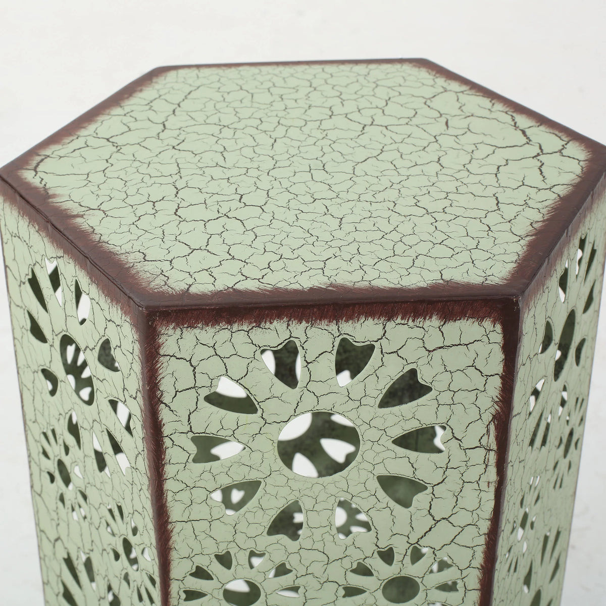 12 Inch and 14 Inch Iron Side Table Set I2014