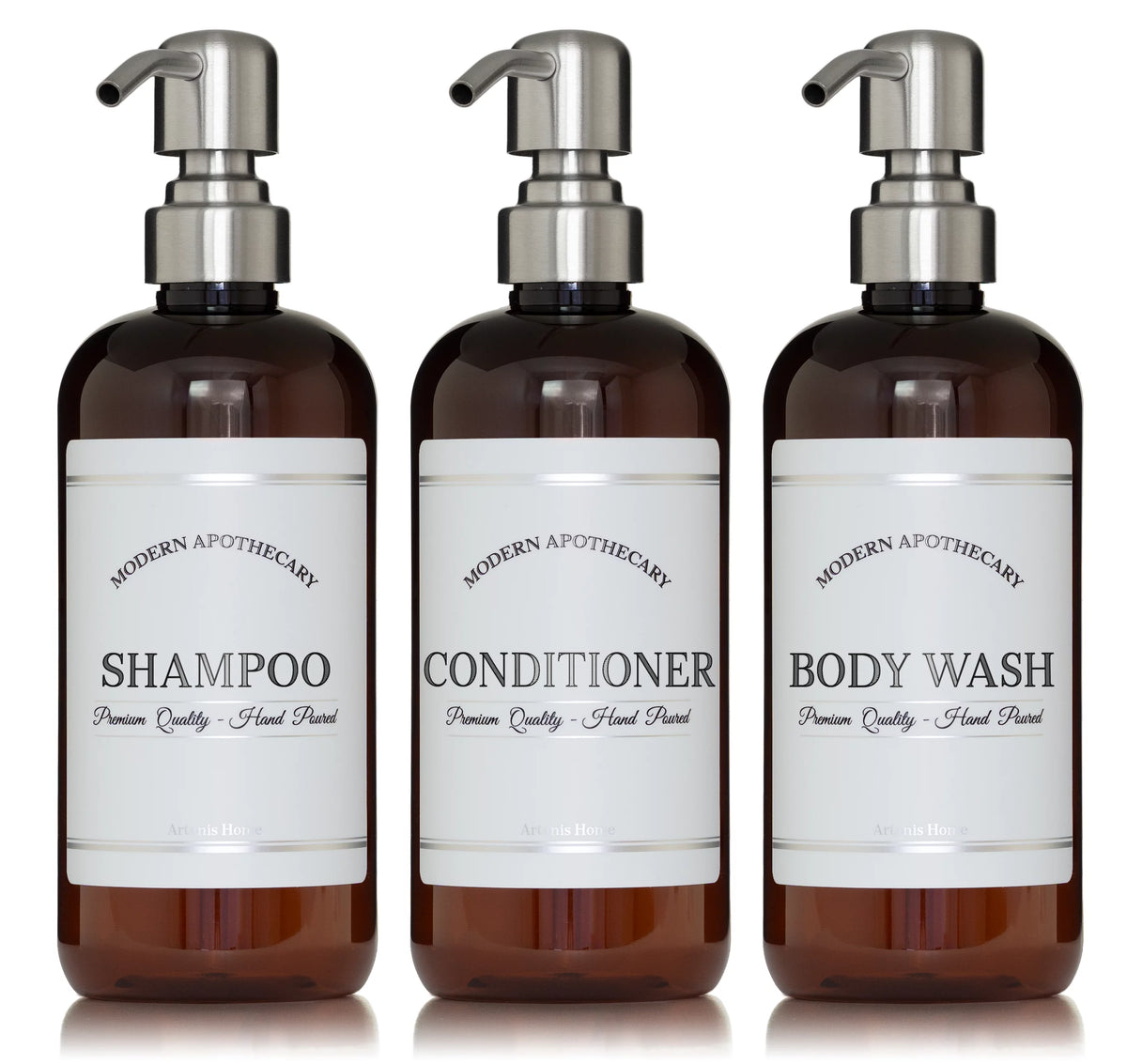 Refillable Body Wash, Shampoo and Conditioner Bottles 16 oz 3 Pack M749678