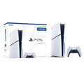 White PS5 Disc Slim Gaming Console with Wireless Controller T18122
