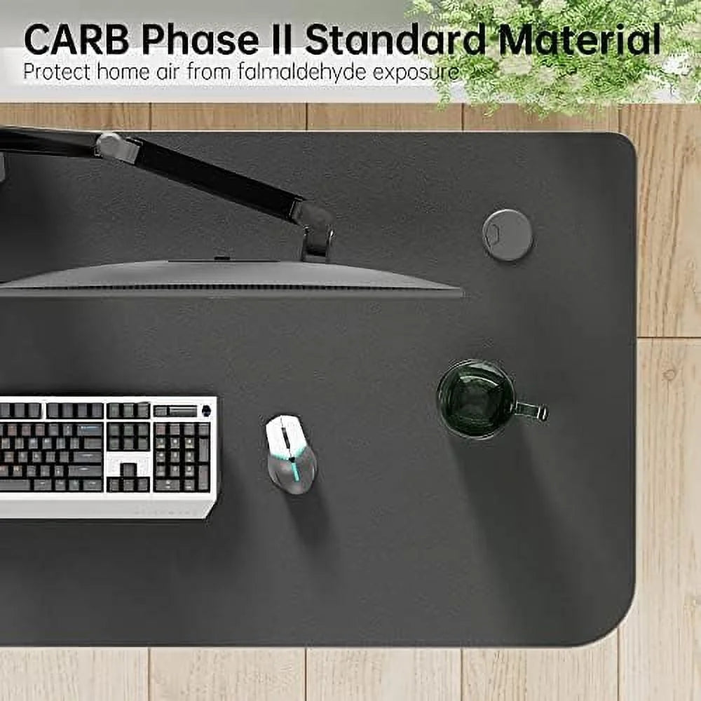 60 Inch Black L Shaped Computer Desk with Metal Legs Q26170