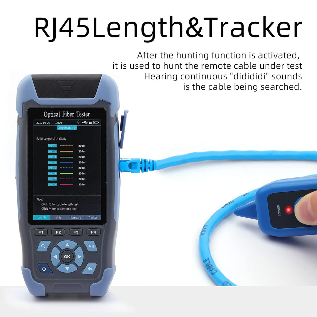 OTDR Fiber Optic Tester 1310/1550nm with OPM OLS RJ45 VFL Test T575811