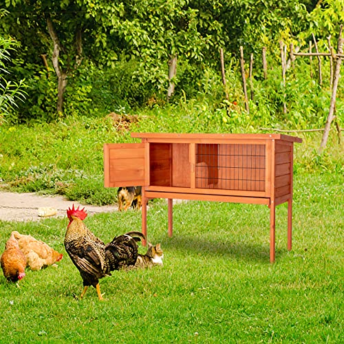 36" Single Deck Waterproof Wooden Rabbit Hutch W289624