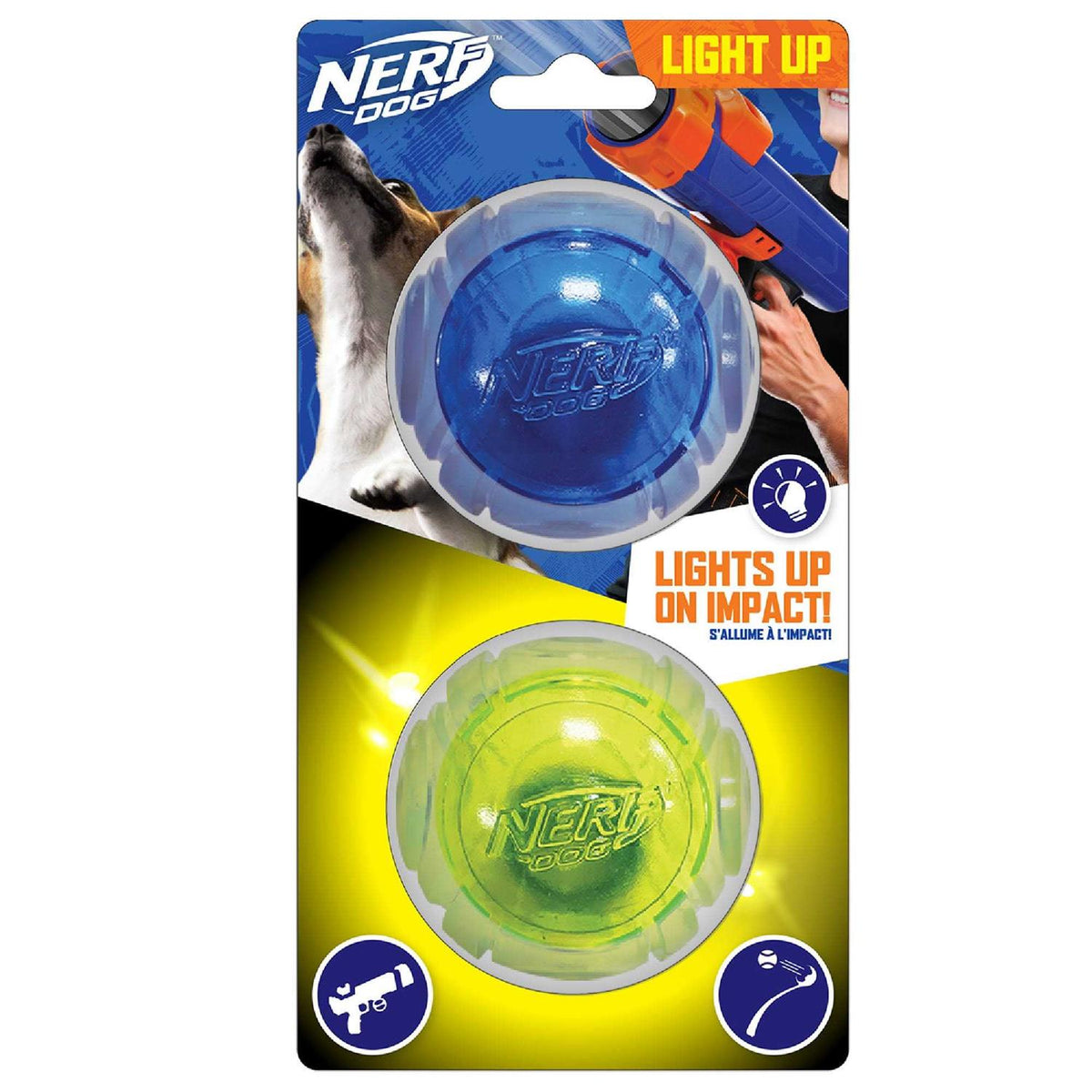 Blue/Green LED Ball Dog Toys W4361