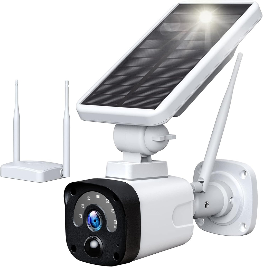 Wireless Solar Powered Security Camera with 1080P Camera and Base Station U965294