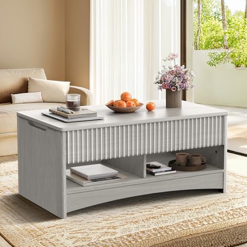 Natural Oak Lift Top Coffee Table with Storage M38485