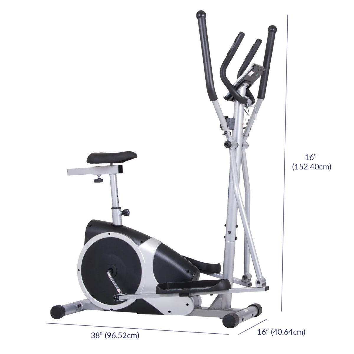 Cardio Dual Trainer, 12.5 Stride, Max. Wt 250 lbs A17462