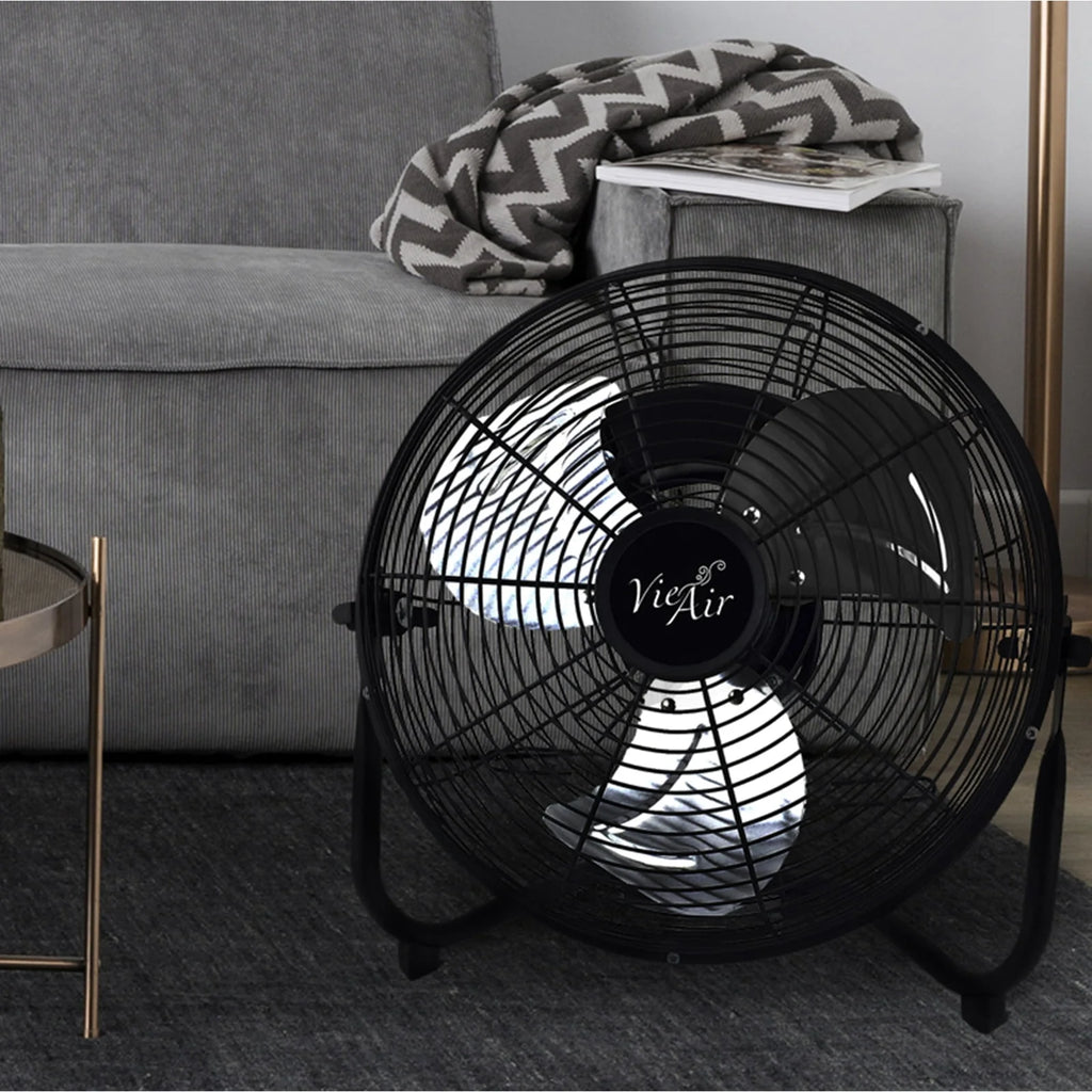 12 High Velocity All Metal Tilting 3 Speed Floor Fan Z136834