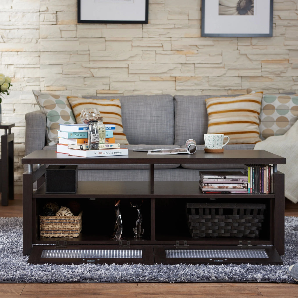 Espresso 2-Door Coffee Table E211