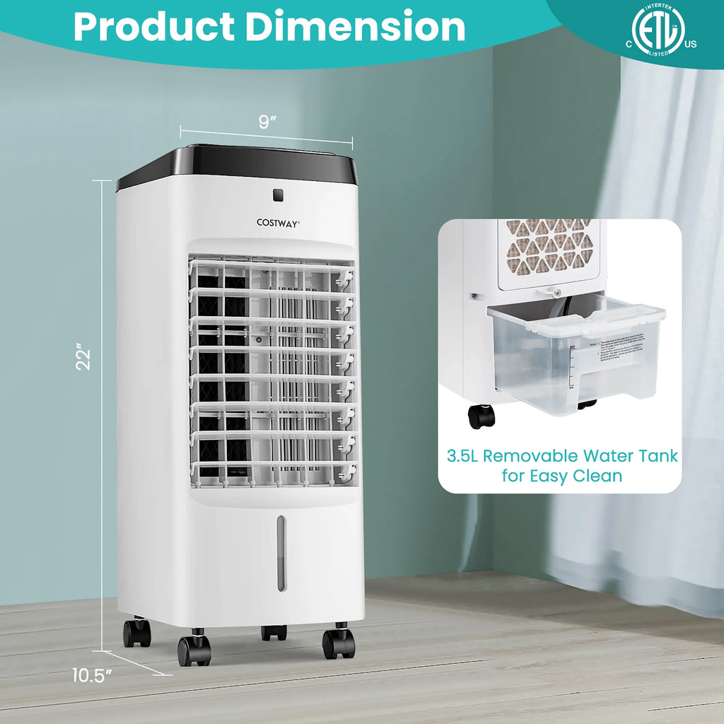 4-in-1 Evaporative Air Cooler with Fan Humidifier K317749