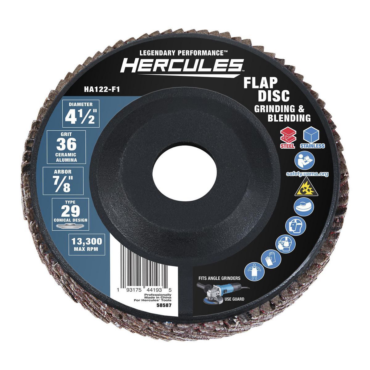 4-1/2 in. 36-Grit Type 29 Flap Disc V370869