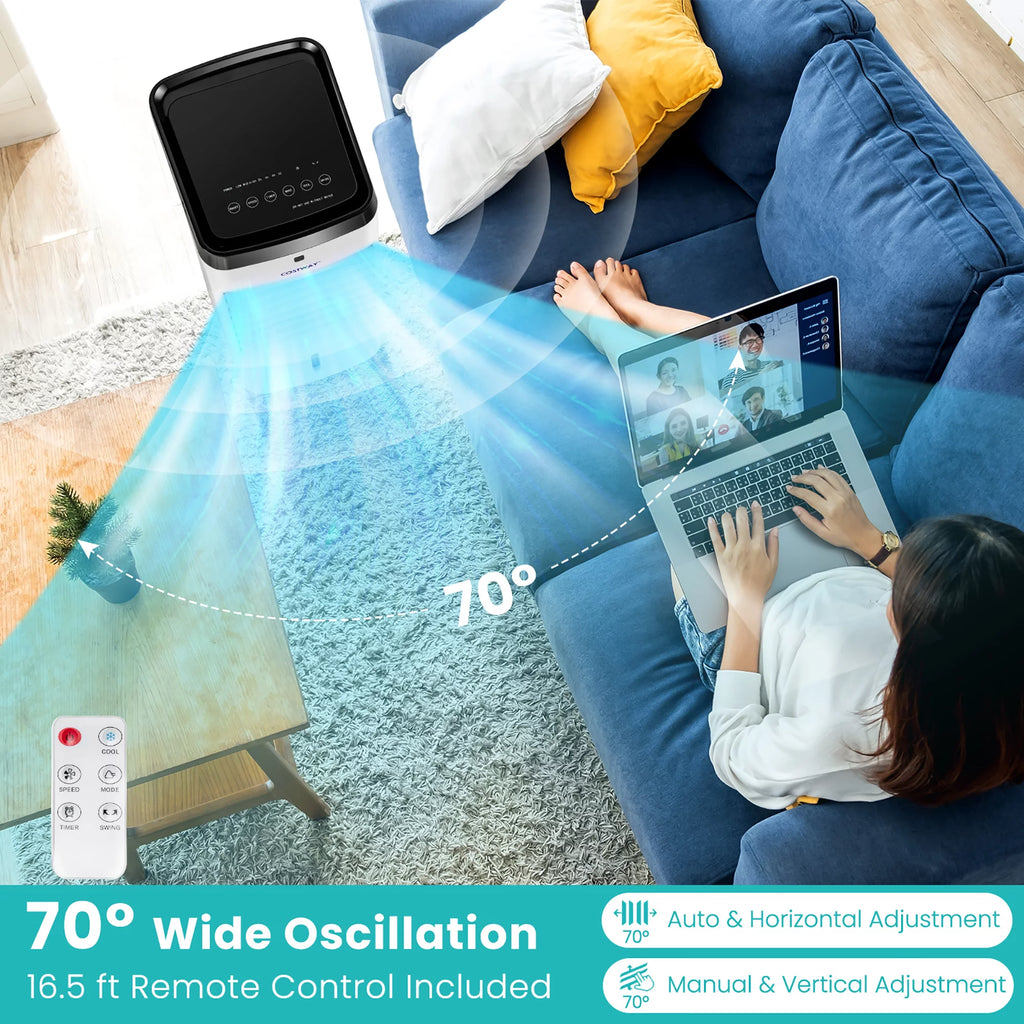 4-in-1 Evaporative Air Cooler with Fan Humidifier K317749