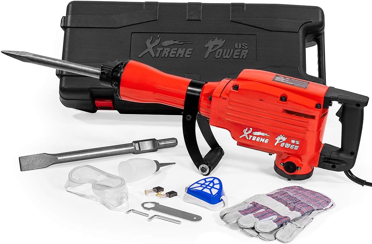 2200Watt Electric Demolition Jack Hammer Concrete Breaker with Case A138