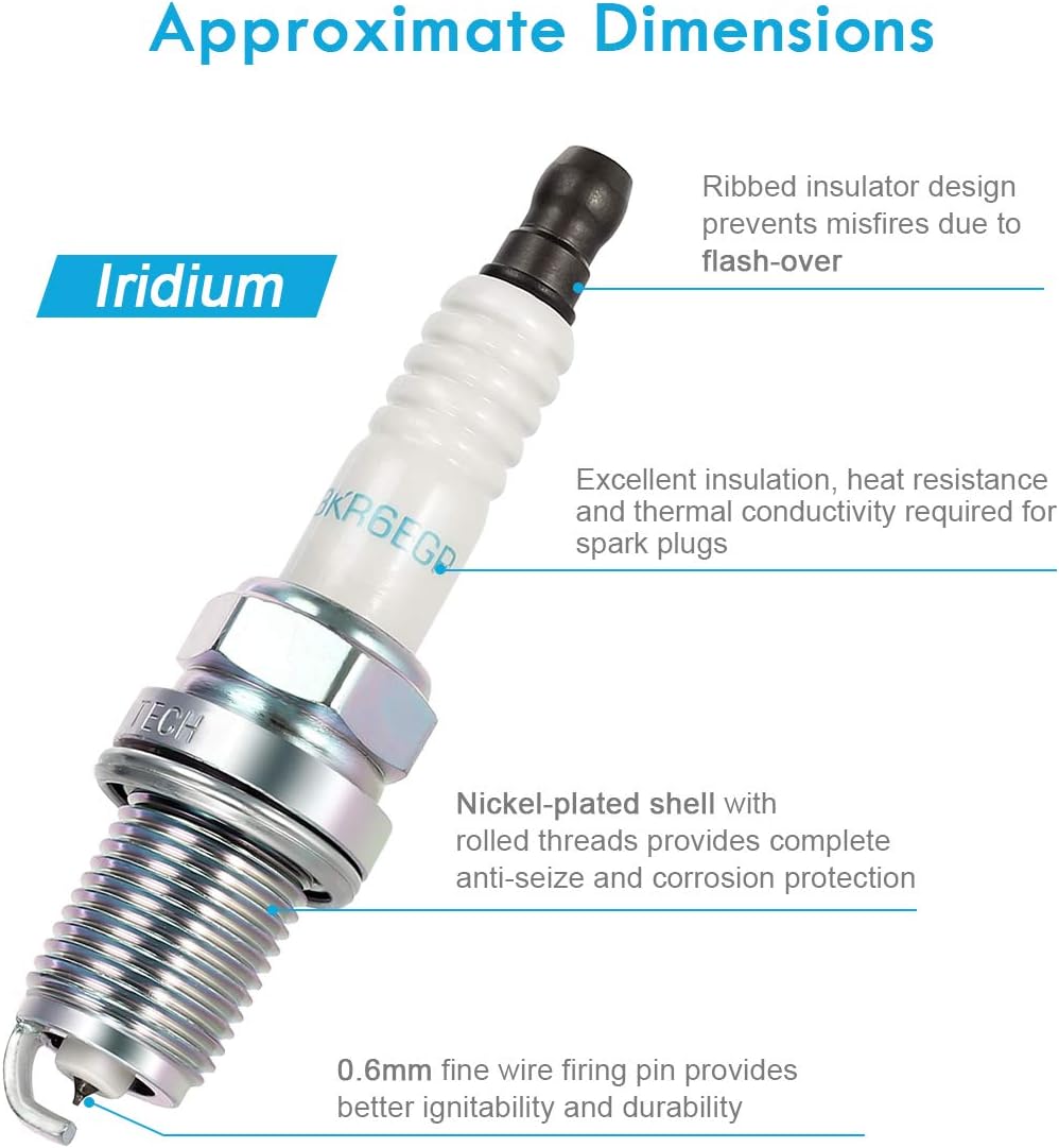 Set of 4 Ignition Coils & Spark Plugs W43344