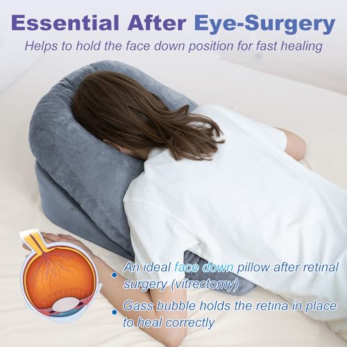Face Down Pillow with Shredded Memory Foam and Removable Cover R342