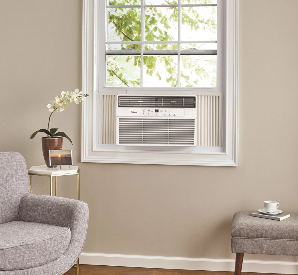 12,000 BTU 115V Smart Window Air Conditioner with Remote, White Y210182
